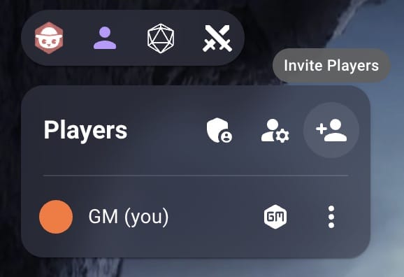 Invite Players using the Players action