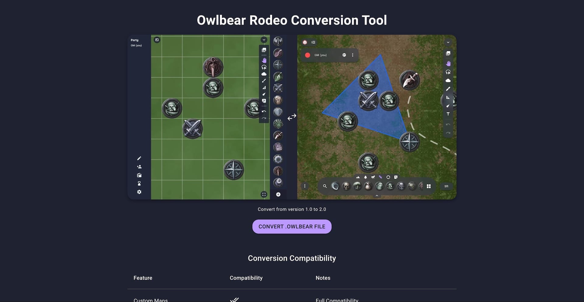 Owlbear Rodeo 2.0 conversion tool