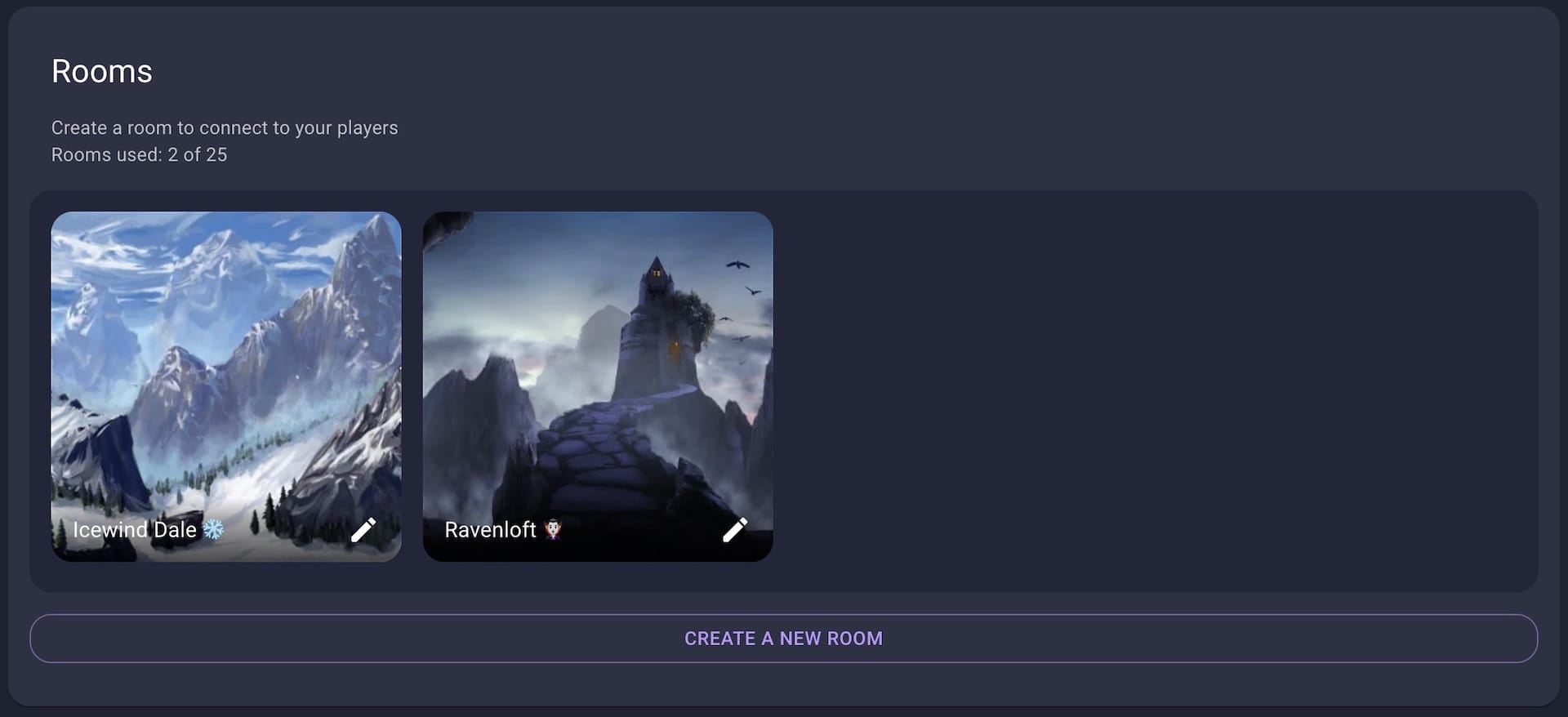 Rooms Owlbear Rodeo Documentation